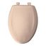 Elongated Plastic Toilet Seat, STA-TITE, Easy-Clean, Whisper-Close (Desert Bloom)