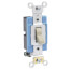 Single-Pole, Industrial Grade Toggle Switch, 15A - Ivory (120/277V)