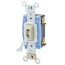 Single-Pole AC Quiet Toggle Locking Switch - Ivory (120/277V)