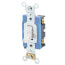 Single-Pole, LIT WHEN OFF Pilot Light Toggle Switch, 15A - White (120V)