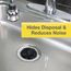 3.3" Garbage Disposal Splash Guard Baffle (Black)