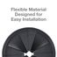 3.3" Garbage Disposal Splash Guard Baffle (Black)