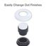 Sink Top Mount Air Switch Button for Garbage Disposals (White)