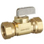 3/8" FIP x 3/8" FIP Straight Stop Valve, Lead Free (Brass)