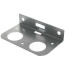 1/2", 3/4", 1" Galvanized Steel Dual Pipe Bracket (5" x 3" x 1")