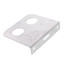 1/2", 3/4", 1" Galvanized Steel Dual Pipe Bracket (5" x 4-1/2" x 1")