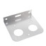 1/2", 3/4", 1" Galvanized Steel Dual Pipe Bracket (5" x 4-1/2" x 1")