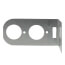 1/2", 3/4", 1" Galvanized Steel Dual Pipe Bracket (5" x 2-1/2" x 1/2")