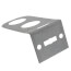 1/2", 3/4", 1" Galvanized Steel Dual Pipe Bracket (5" x 2-1/2" x 1/2")