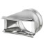 5" Aluminum Transition (3-1/4" x 10" Round)