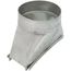 6" Aluminum Transition (3-1/4" x 10" Round)