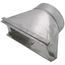 6" Aluminum Transition (3-1/4" x 10" Round)