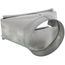 6" Aluminum Transition (3-1/4" x 10" Round)