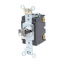 Single-Pole Key Lock Power Switch, 20A - Nickel Plated (120/277V)