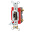 Single-Pole, Industrial Grade Locking Toggle Switch, 20A - Brown (120/277V)