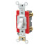Single-Pole Industrial Grade Toggle Switch, 20A - White (120/277V)