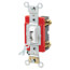 Single-Pole Industrial Grade Locking Toggle Switch, 20A - White (120/277V)