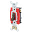 3-Way Self Grounding Toggle Switch, Industrial Grade, Back & Side Wired, 20A - Brown (120/277V)