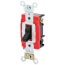 3-Way Self Grounding Toggle Switch, Industrial Grade, Back & Side Wired, 20A - Black (120/277V)