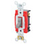 3-Way Self Grounding Toggle Switch, Industrial Grade, Back & Side Wired, 20A - Gray (120/277V)