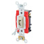 3-Way Industrial Grade, Self Grounding Locking Toggle Switch, 20A - Ivory (120/277V)