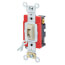 4-Way Industrial Grade, Self Grounding Locking Toggle Switch, 20A - Ivory (120/277V)