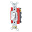 4-Way Industrial Grade, Back & Side Wired, Self-Grounding Toggle Switch, 20A - White (120/277V)