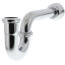 1-1/2" Chrome Plated Brass P-Trap w/Box Escutcheon, 17 GA L/CO