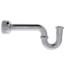 1-1/2" Chrome Plated Brass P-Trap w/Box Escutcheon, 17 GA L/CO