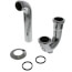 1-1/2" Chrome Plated Brass P-Trap, 17 GA W/CO