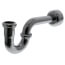 1-1/4" Chrome Plated Brass P-Trap w/Box Escutcheon, 17 GA L/CO
