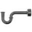 1-1/4" Chrome Plated Brass P-Trap w/Box Escutcheon, 17 GA L/CO