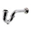 1-1/4" Chrome Plated Brass P-Trap, 17 GA W/CO