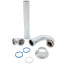 1-1/2" Less CO 17 ga Utility/Milwaukee “P" Trap (Chrome-Plated)