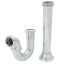 1-1/2" Less CO 17 ga Utility/Milwaukee “P" Trap (Chrome-Plated)