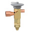 SSE-1/2-Z 1/2" x 5/8" ODF Thermal Expansion Valve w/ 5" Capillary (1/2 Ton)