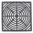 12" Square Catch Basin Atrium Grate (Black)