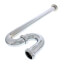 1-1/2" Chrome Plated Brass S-Trap, 22 GA w/ Flange