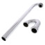 1-1/4" Chrome Plated Brass S-Trap, 17 GA w/Flange & Box Escutcheon