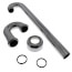 1-1/2" Chrome Plated Brass S-Trap, 17 GA w/Flange & Box Escutcheon