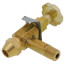 3/8" ODF Inlet x 1/4" MPT Outlet Fusible Burner Angle Valve (1-1/4" Long)