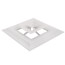Series 24 6" (Wall Opening Size) Step Down Square Ceiling Diffuser (Steel)