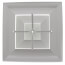 Series 24 8" (Wall Opening Size) Step Down Square Ceiling Diffuser (Steel)