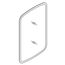 Door Assembly, Mirrored Cabinet, K-1297664