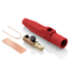 15 Series Cam-Type Male Plug, Contact & Insulator, Detachable, Single Set Screw Termination, #8, #2 AWG, 150A Max, Type 3R When Mated (Red)