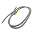 60" Ice Maker Braided Stainless Steel Hose Connector (1/4" x 1/4" Compression Thread)