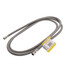 84" Ice Maker Braided Stainless Steel Hose Connector (1/4" x 1/4" Compression Thread)