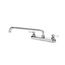 Silver Series 8" Center Deck Mount Kitchen Faucet w/ 12" Spout, 13-812L