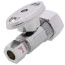1/2" Nom Compression (5/8" OD) x 3/8" OD Compression Straight Stop Valve - LFBV894013, No Lead (Chrome)