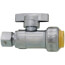 1/2" CTS x 3/8" OD Compression Straight Stop Valve - LFQC894S, Lead Free (Chrome)